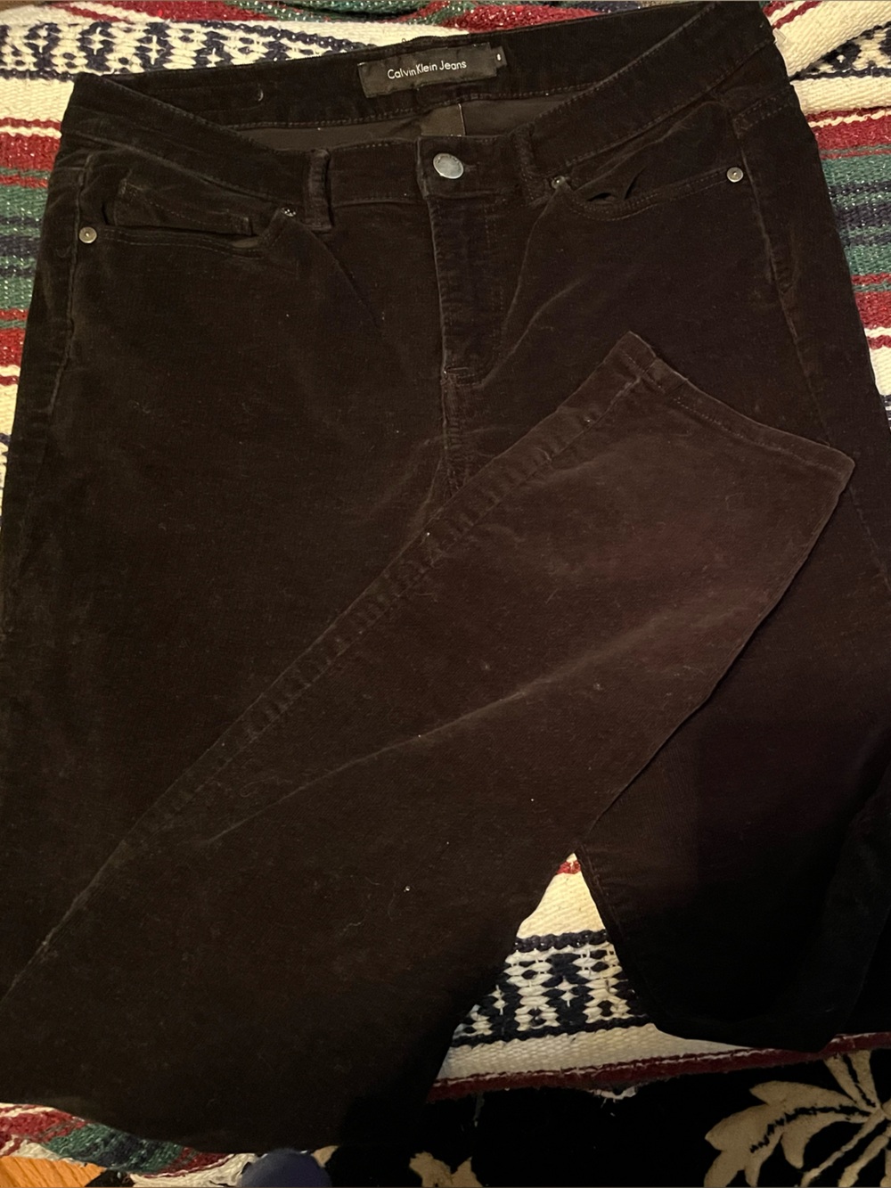 Calvin Klein women’s black  Slim Corduroy Jeans
